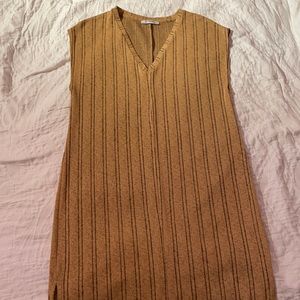 Zara mustard midi dress